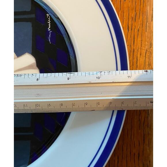 Set of 6 Guy Buffet Williams Sonoma LES GARCONS Waiters Dinner Plates Japan 11” - Picture 10 of 12